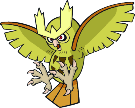 Image - Noctowl Shiny Png (475x379)