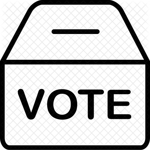 Voting Box Icon - White Ballot Box Clip Art (512x512)