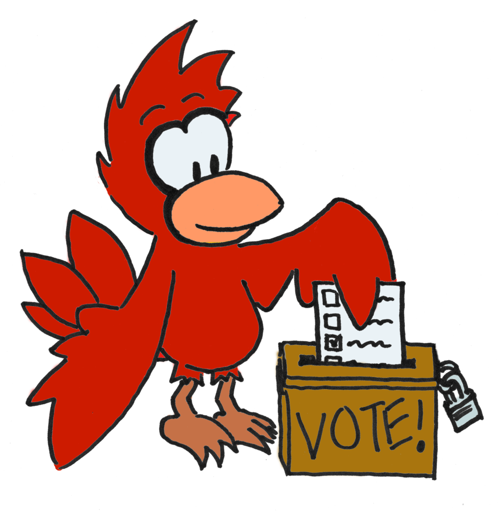 A Cardinal Casts His Paper Ballot In An Old-fashioned - Voting (975x1000)