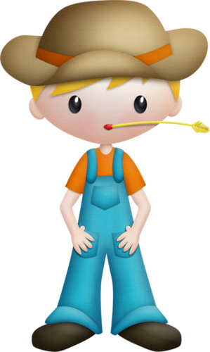 Scrap En La Granja 2 Con Abc - Farm Boy Clipart (299x500)