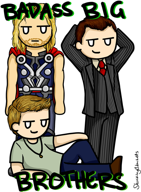 Badass Big Brothers By Shocking Blankets - Hel Loki And Thor Fanfiction (480x640)