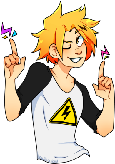 “ S H O C K I N G ~ Please Do Not Repost/edit/copy/trace - Bnha Denki Fanart (500x577)