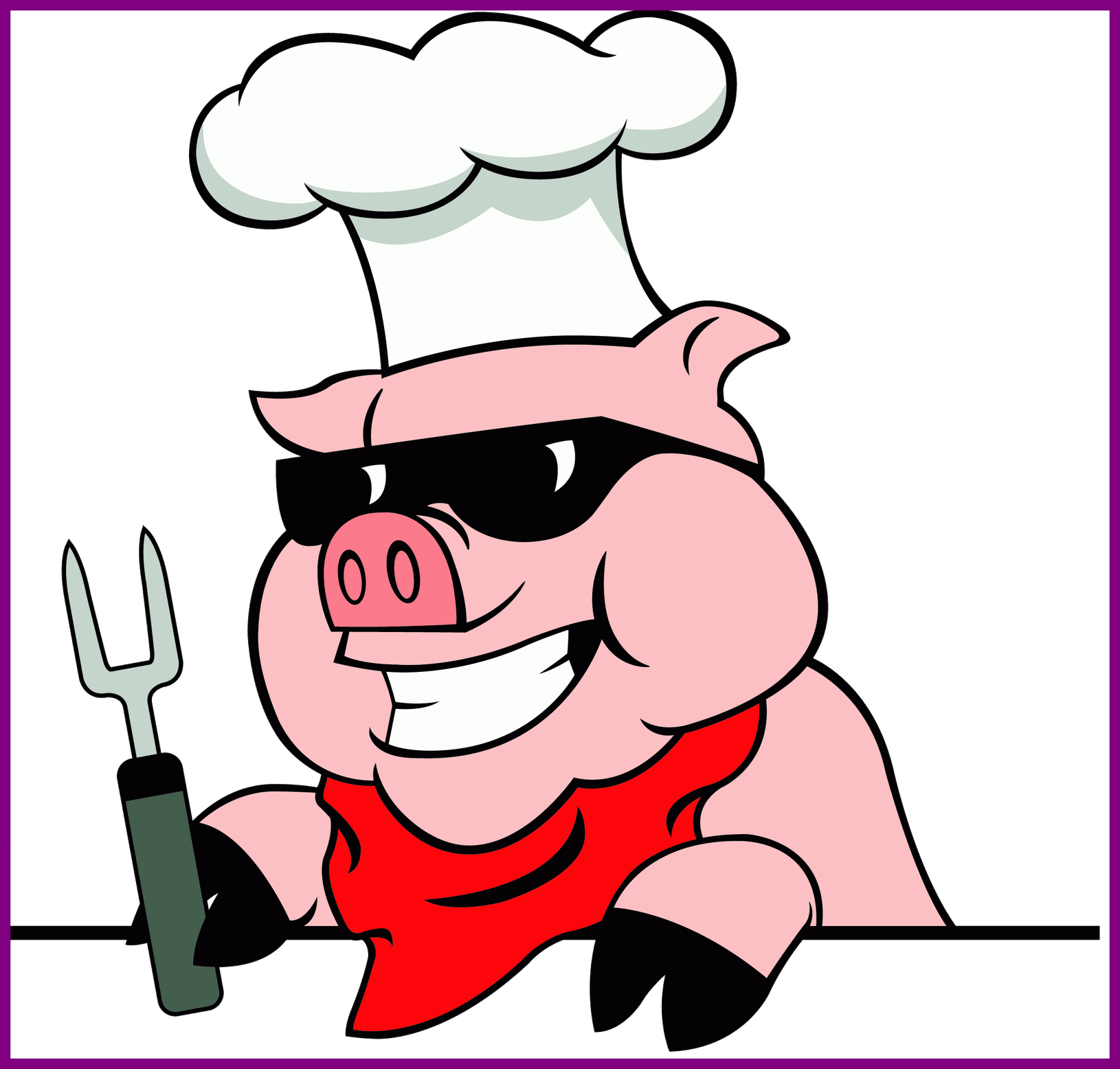 Shocking Pigs Cartoon Clip Art On Pics For Piggy And - Pig Roast Embroidery Design (1630x1556)