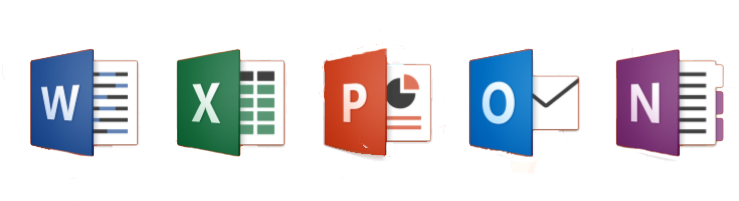 Logos For The Mac Versions Of Office Programs - Office 2016 Mac Icons (780x200)