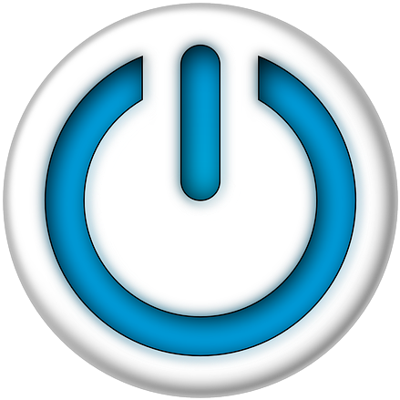 Button Clipart Power Sign - Button Sign (640x640)