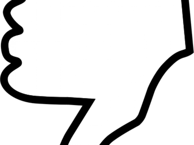 Thumbs Down Clipart - Thumb Signal (640x480)