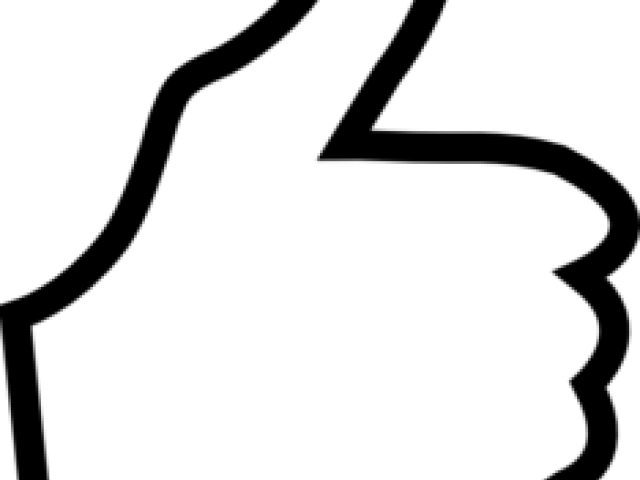 Thumbs Up Clipart - Thumbs Up White Icon (640x480)