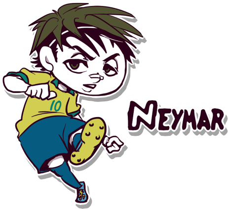 Neymar By Mazereeta - Neymar (531x470)