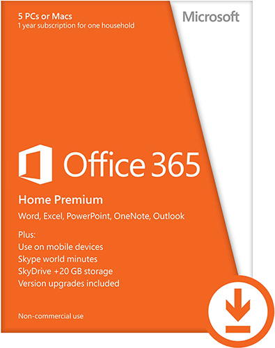 Office 365 Home - Microsoft Office 365 Home - 5 Pcs And Macs - Subscription (500x500)