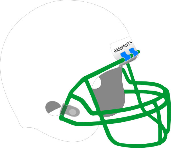 Football Helmet Clip Art At Clker - H. A. Carter: 3 Years Later (600x518)