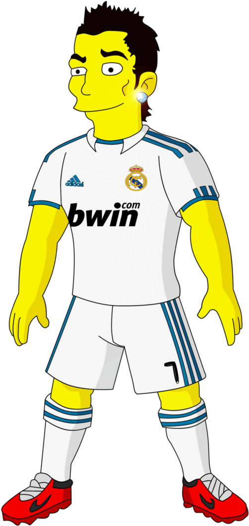 Neymar Render - Ronaldo Simpsonized (590x1116)