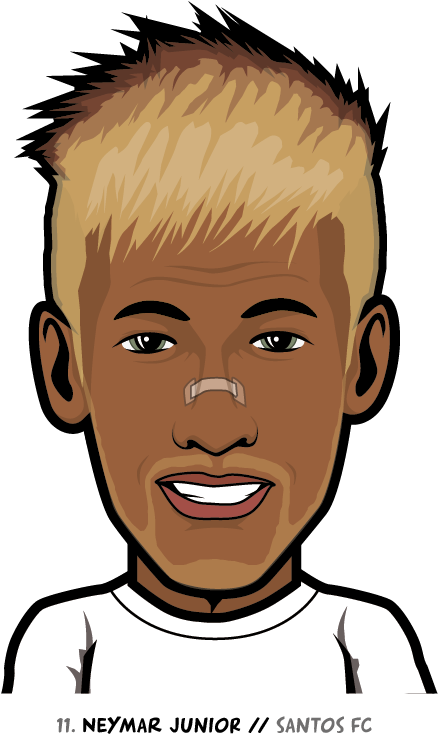 56 Football Players 2012/2013 Season By Mathieu Marcou, - Cartoon (530x770)
