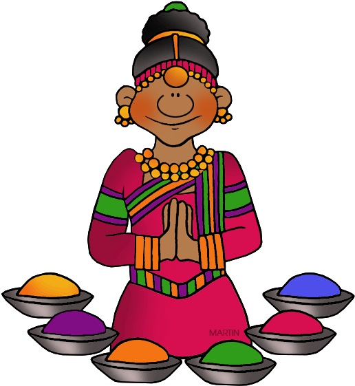 Holi - Hindu Clipart (542x588)