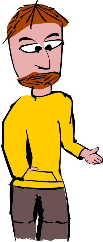 Free Man With Braun Hair And Braun Trousers - Trousers (340x800)