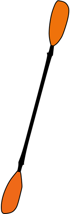 Free Clipart Kayak Paddle - Paddle Clipart Png (360x720)