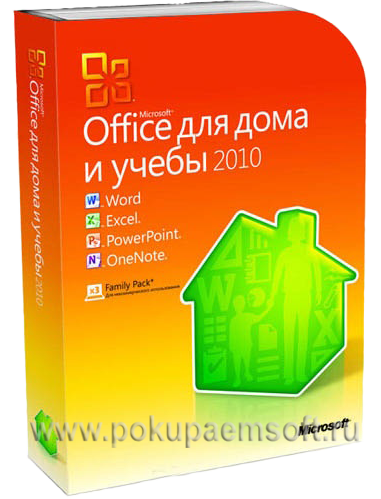 Ru, Microsoft Office Для Дома И Учебы 2010 32/64 Russian - Microsoft Office 2010 Home And Student (381x499)