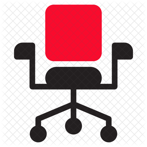 Revolving Chair Icon - Office Chair (512x512)