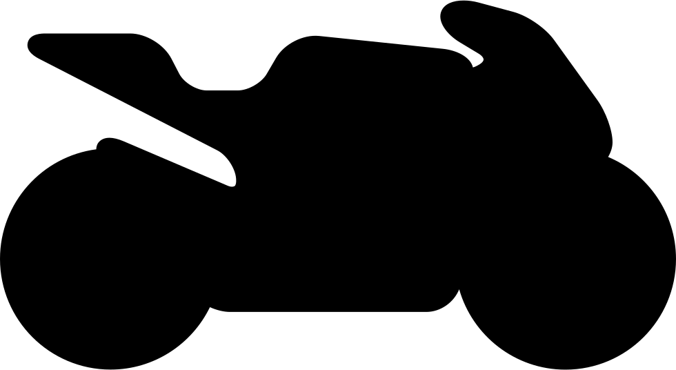 Motorcycle Black Side View Silhouette Vector - Silhouette (980x536)