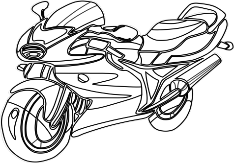 Printable Trucks To Color Motorcycle Coloring Pages - Motorcycle Coloring Page Printable (476x333)