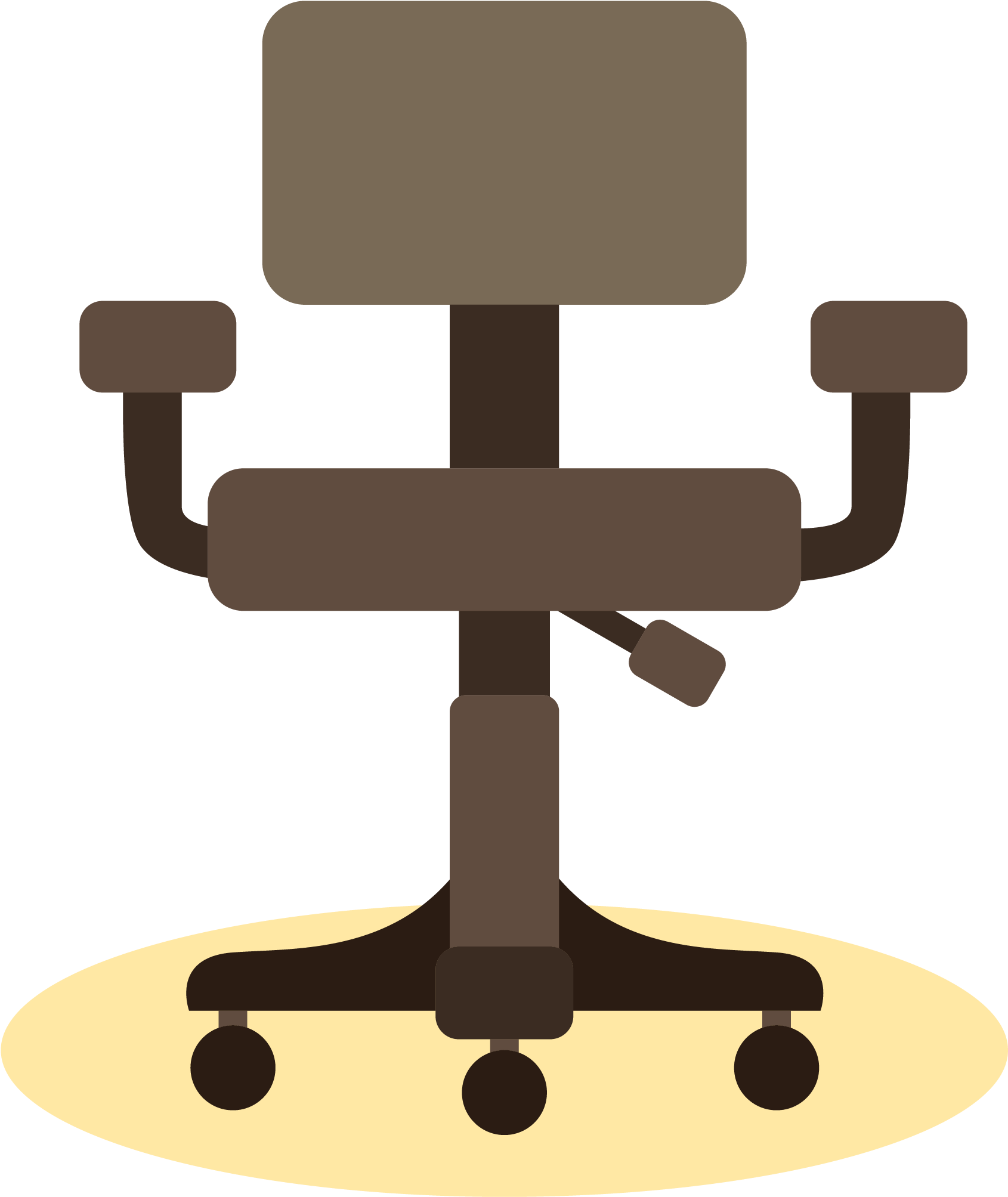 Table Rocking Chair Office Chair - Chair (2737x2206)
