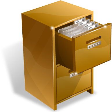Text File Icon Clip Art At - File Cabinet Icon (400x400)