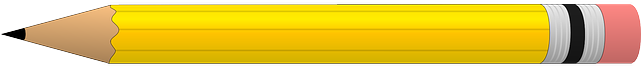 Education, Office, Tool, Writing, Eraser - Pencil Horizontal Clipart (640x320)