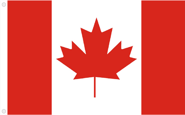 Flag With Metal Grommets - Canada Flag Logo Vector (703x457)