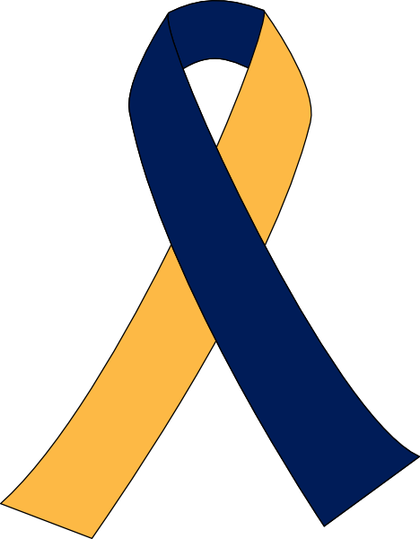 Clip Arts Related To - Blue And Yellow Ribbon Svg (468x600)