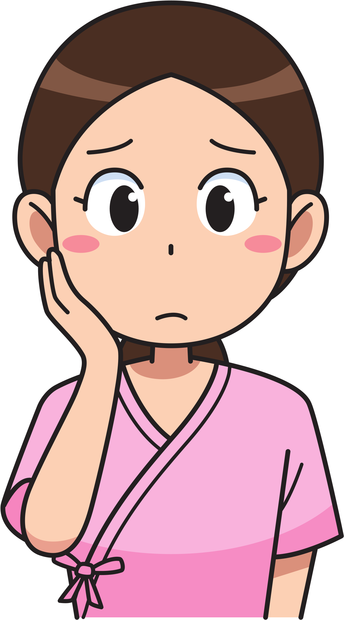 Big Image - Sad Patient Clipart (1343x2400)