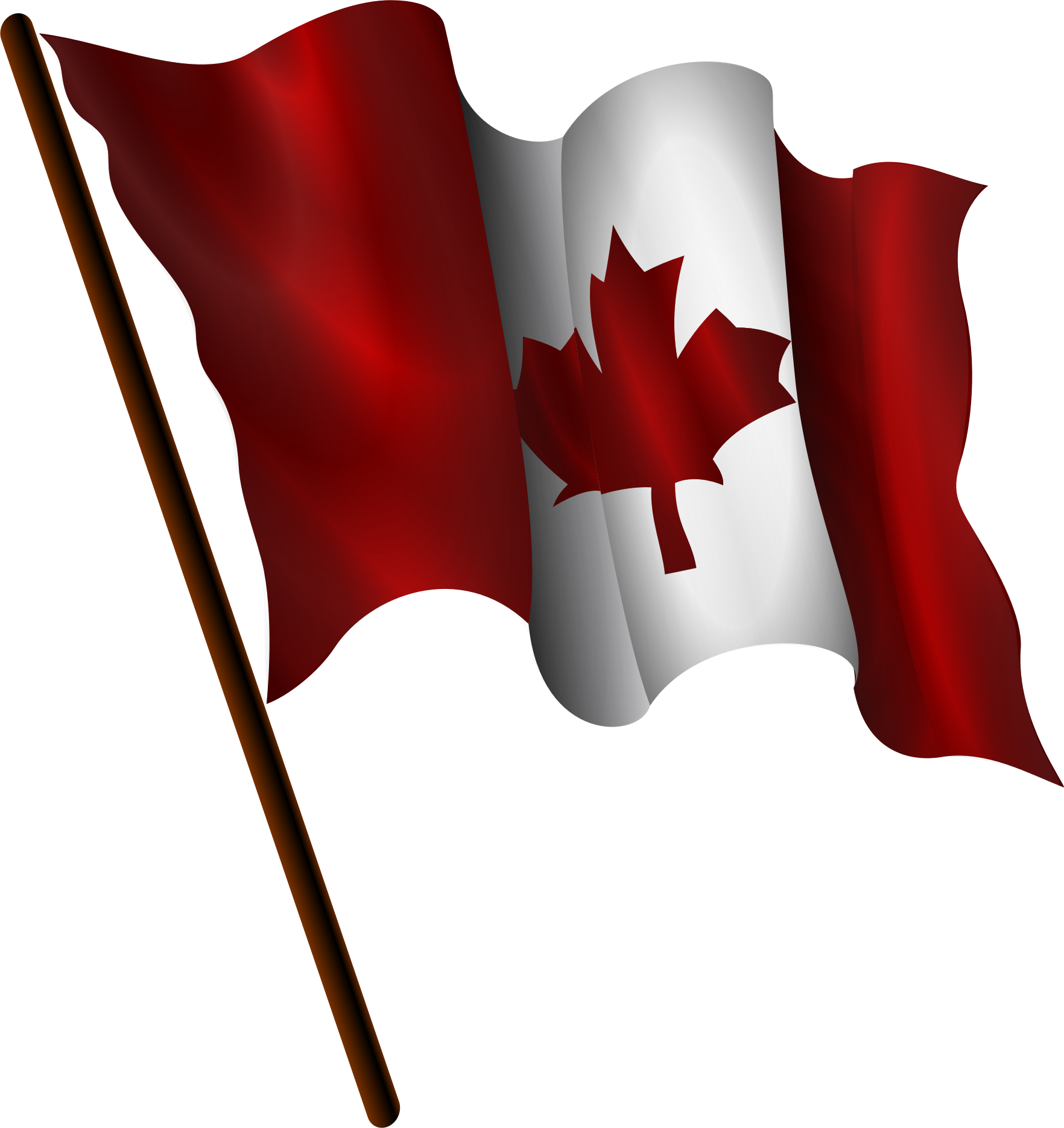 A Canadian Flag - Canadian Flag Clip Art (1764x1871)