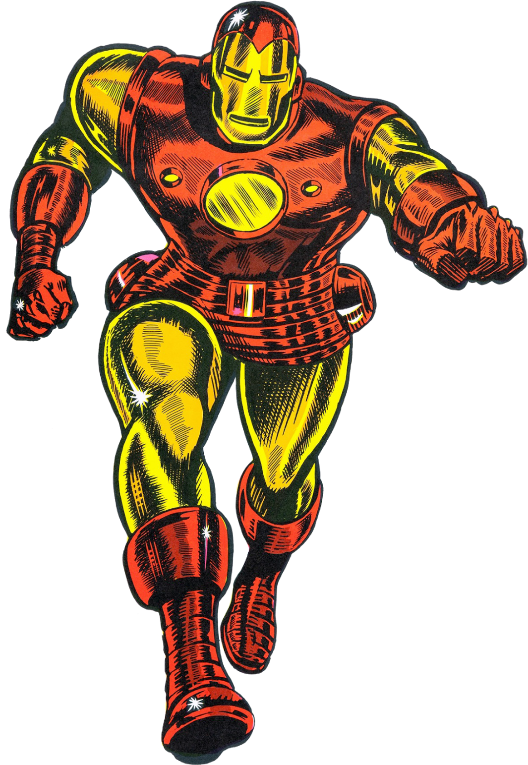 Iron Man Thor Superhero Merry Marvel Marching Society - 1966 Marvel Super Hero Posters (1163x1600)