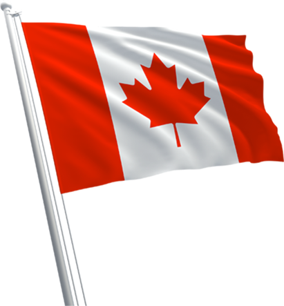 Why Choose Canada - Canada Flag On Pole Png (411x443)