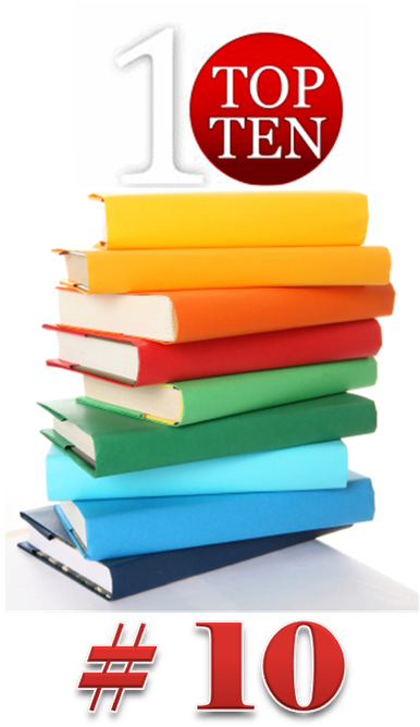 Top 10 Books Of - Stack Of Books (440x804)
