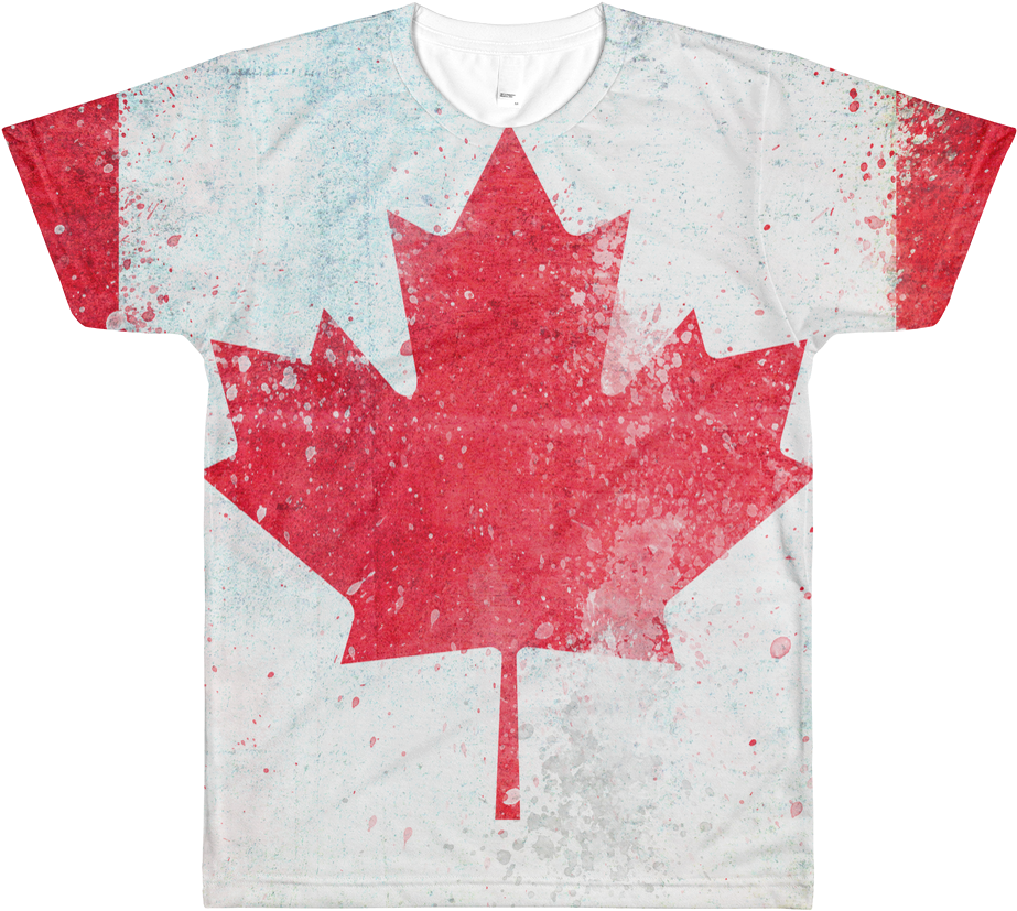 Canada Flag Graphic Men's T Shirt - Lifestyle Logo In Canada (1000x1000)