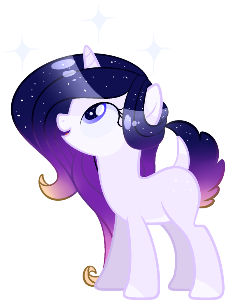 Star-gazing Deer Adopt By Adoptbleponies - Cartoon (775x1031)
