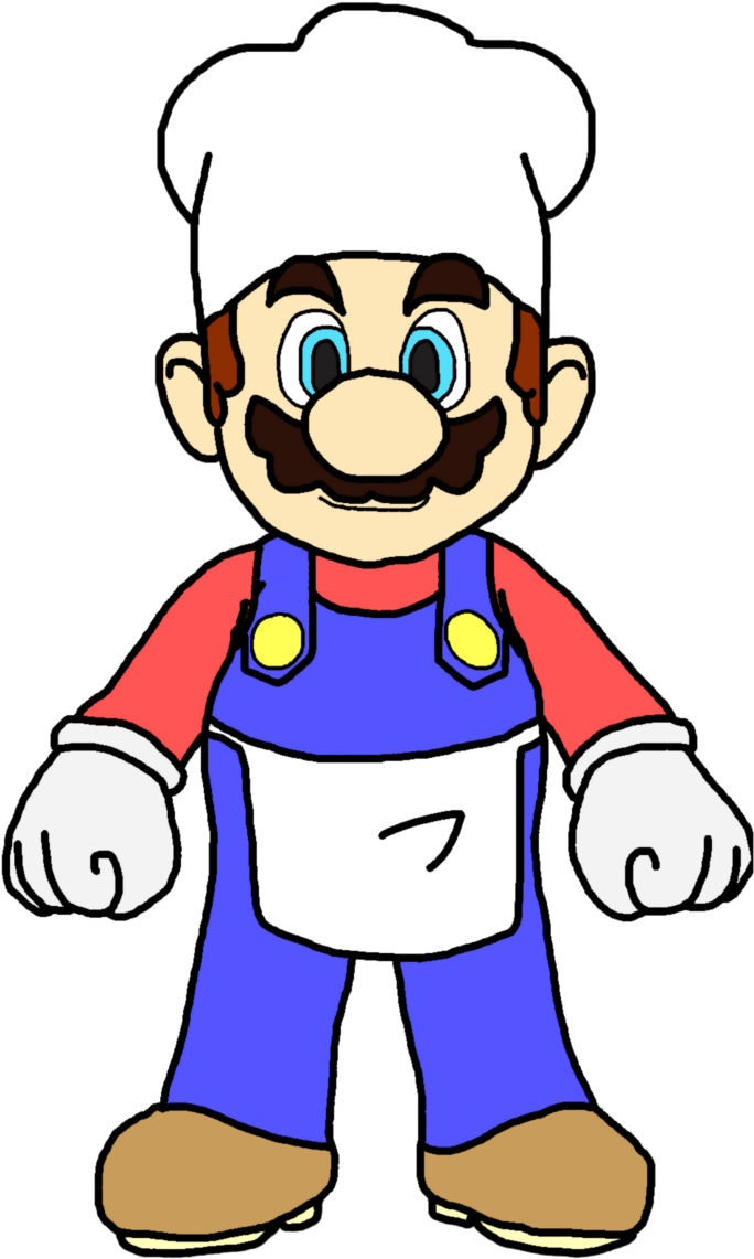 Mario Cooking Cliparts - Mario As A Cook (685x1167)