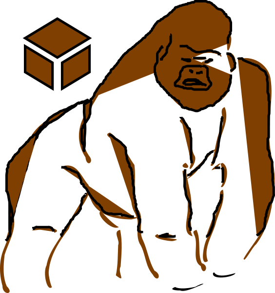 Goril Çizimi Kolay (564x599)