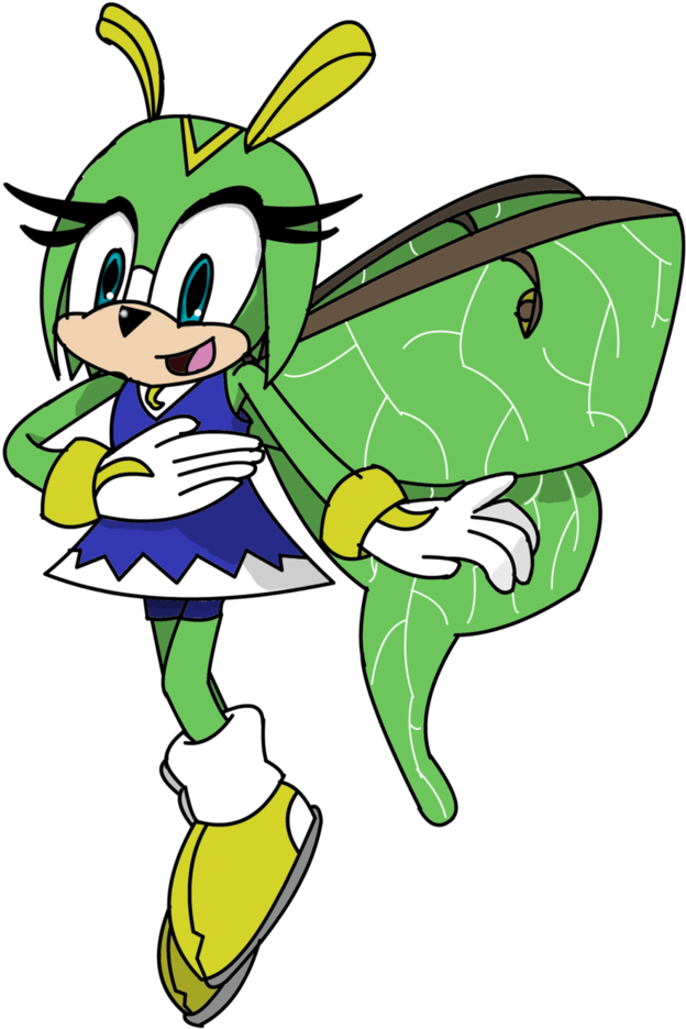 Keysha The Luna Moth By Gheroes48 - Cartoon (767x1040)