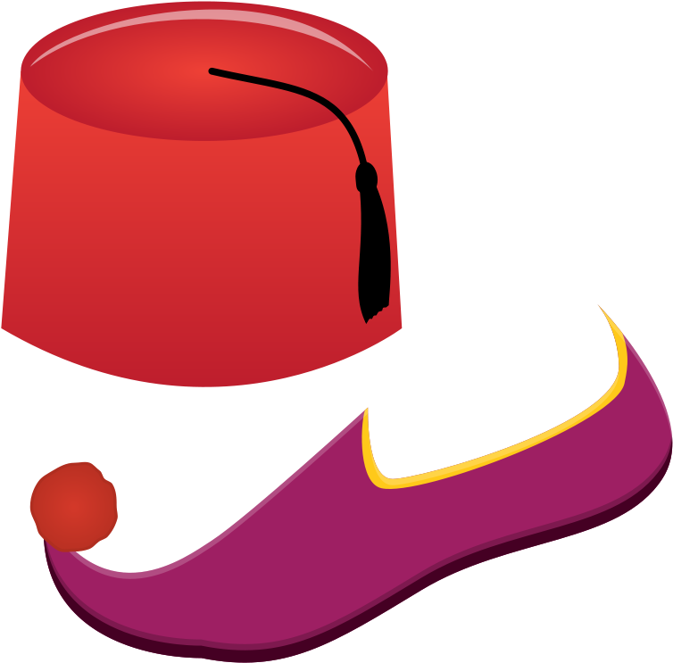 Free Fez And Turkish Shoe - Turkish Traditional Png (800x800)