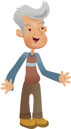 Abuelo - - Cartoon (400x400)