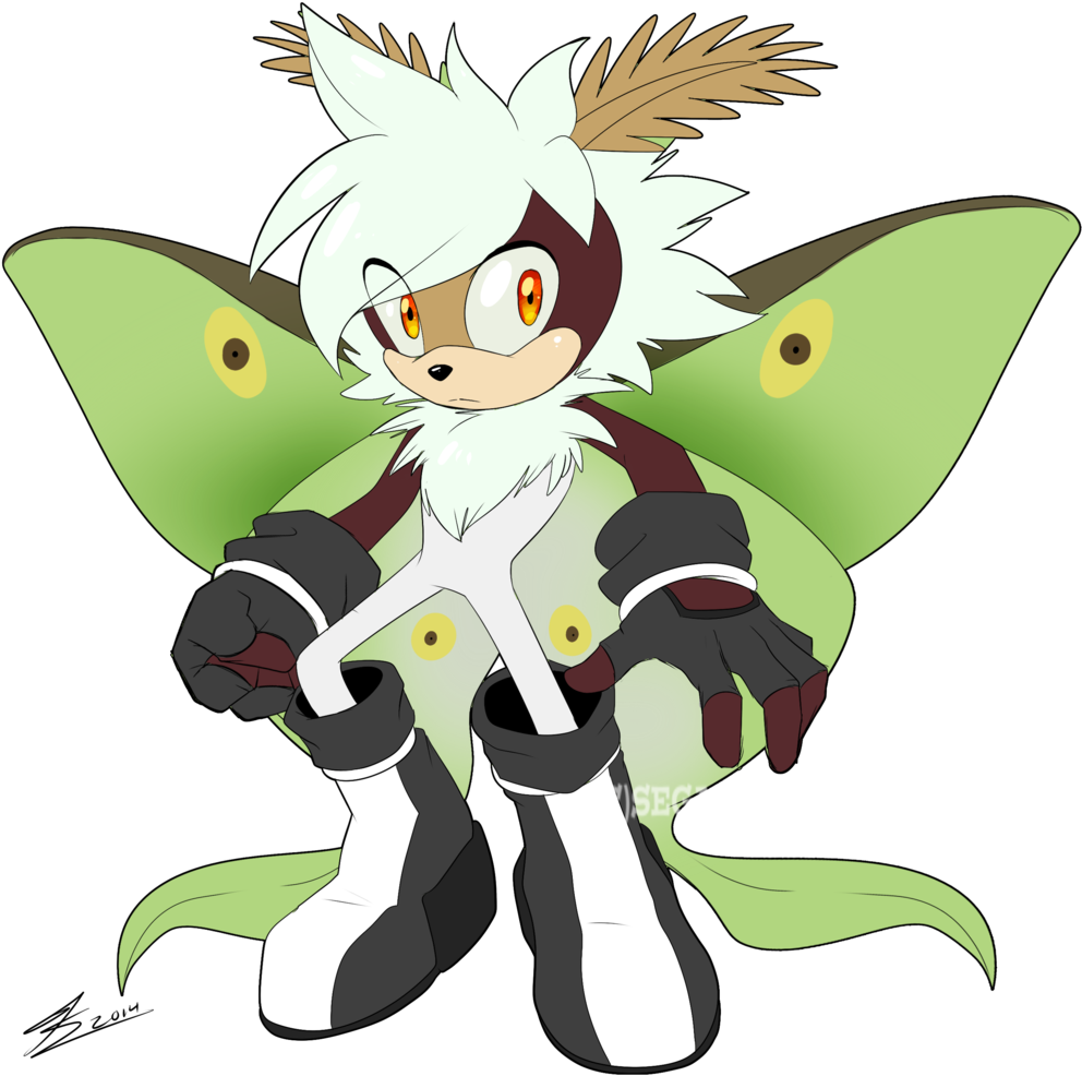 Segamastergirl Luna Moth Adopt-closed By Segamastergirl - Sonic The Hedgehog Oc Moth (1024x1024)