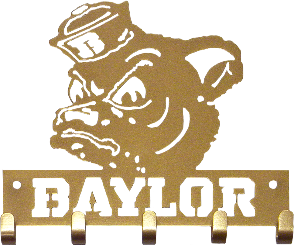 Baylor Sailor Bear Gold Key Ring - Baylor University (1000x1000)
