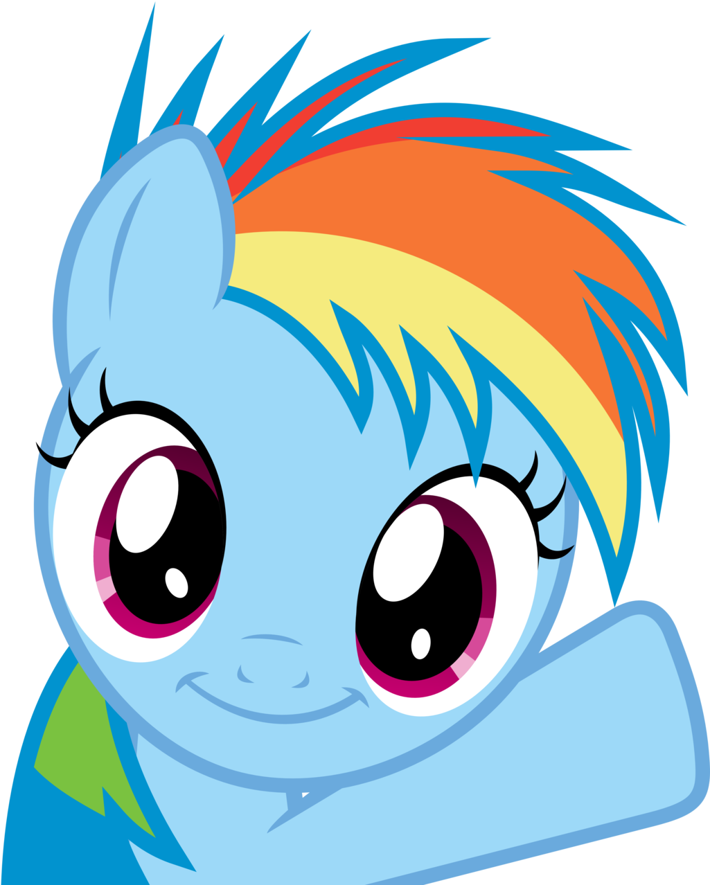 My Little Pony Lxxvii - My Little Pony Filly Rainbow Dash (1024x1284)