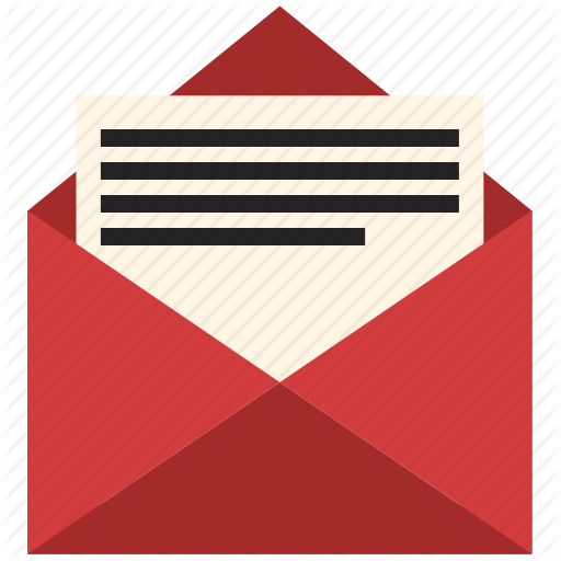 Open E-mail Message Envelope Symbol Of Ios 7 Interface - Letter In Envelope Icon (512x512)