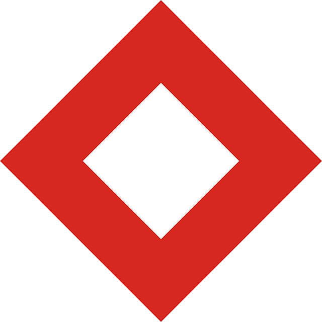 Red, Sign, Symbol, Crystal, White, Diamond, Empty - Rode Kruis Rode Ruit (640x640)