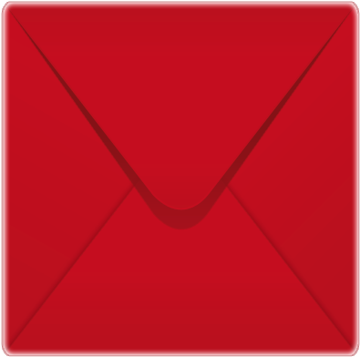 155x155mm Spectrum Range Scarlet Red Envelopes - Envelope (600x600)