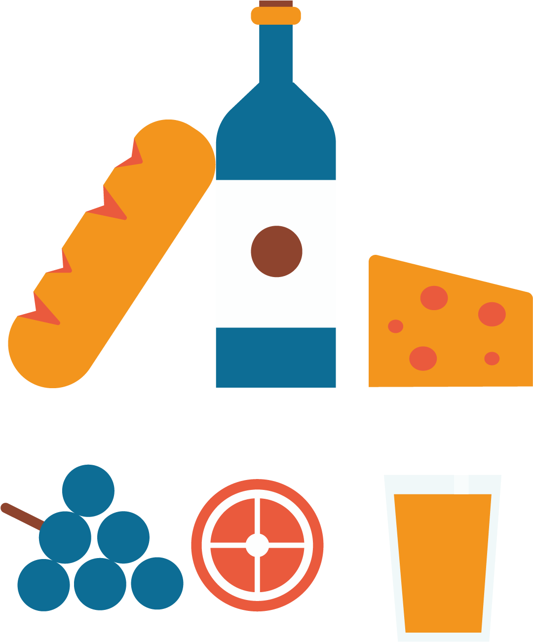 Wine Flat Design Clip Art - Wine Flat Design Clip Art (1375x1375)