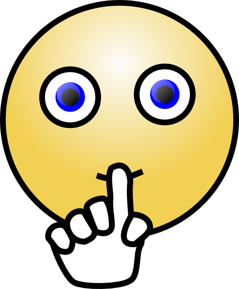 Quiet Clip Art (492x594)