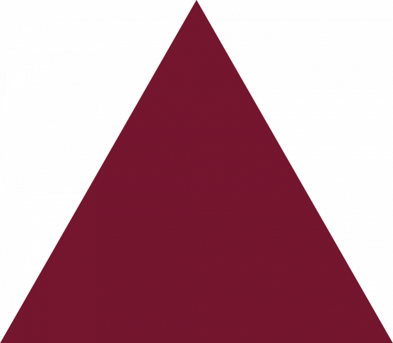 Burgundy Triangle Shape Clipart - Triangle (800x698)