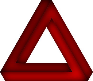 Penrose Triangle The Impossible Triangle O - Треугольник Пнг (392x340)